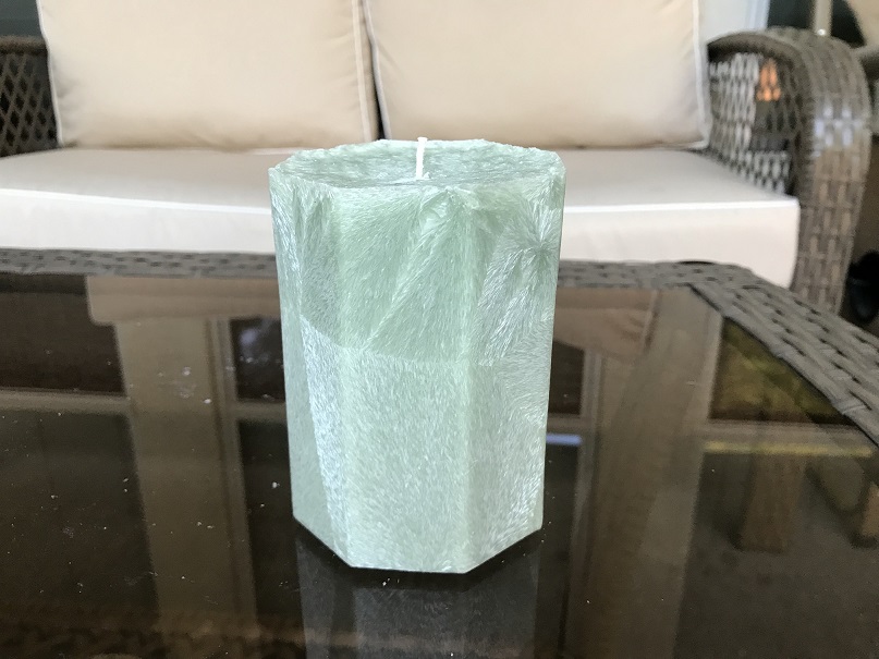 Octagon Container Candle Two Palm Wax